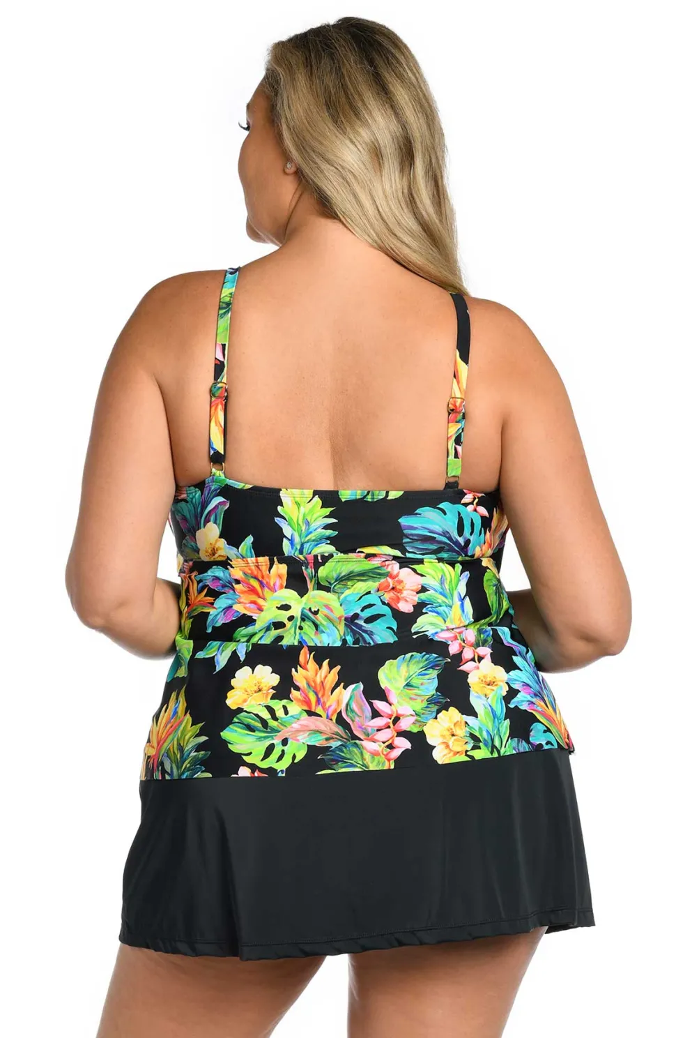 maxine_plus_size_oahu_oas_1.webp Maxine: Plus Size Oahu Oasis Two Tiered Tankini Top