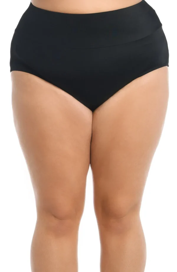 Maxine Plus Solid Wide Band Full Brief