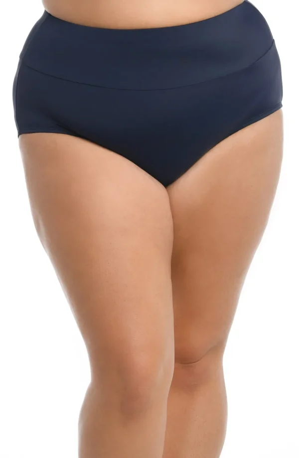 Maxine Plus Solid Wide Band Full Brief