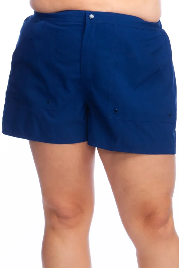 Maxine: Plus Solid Woven Boardshort
