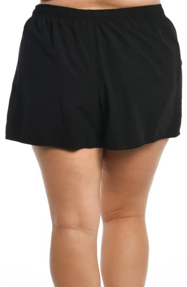Maxine: Plus Solid Woven Boardshort
