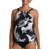Maxine: Tropic Paradise High Neck Tankini Top