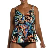 Maxine: Watercolor Empire Tankini Top