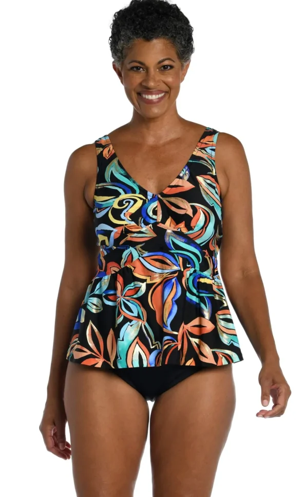 Maxine: Watercolor Empire Tankini Top