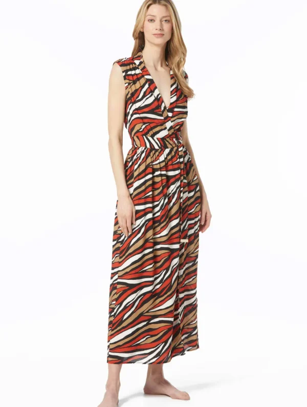 Michael Michael Kors: Tiger Wrap Cover Up Dress