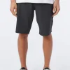 O'Neill: Reverse Heather 21" Hybrid Shorts
