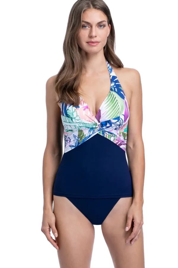 Profile: Club Tropical Halter Tankini Top
