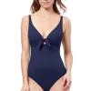 Profile: One Piece Tutti Frutti Tie Front Underwire V-Neck Swimsuit