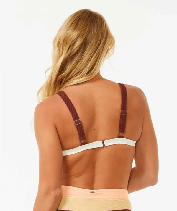 Rip Curl: Block Party Spliced Fixed Triangle Bikini Top
