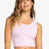 Roxy: Good Keepsake Solid Crop Top