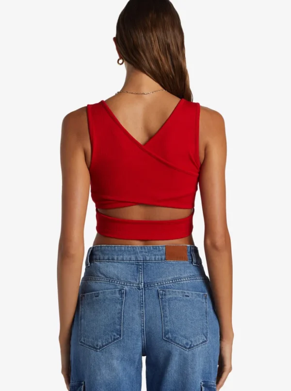 Roxy: Good Keepsake Solid Crop Top