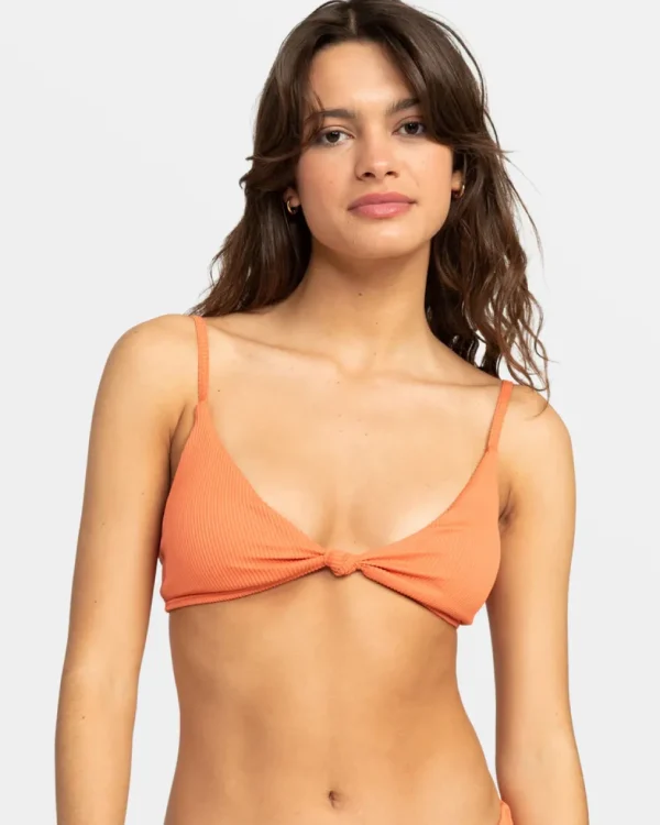 Roxy: Roxy The Love Surf Knot Ribbed Bikini Top