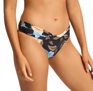 Seafolly: Garden Party Twist Band Mini Hipster Bikini Bottom