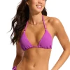 Seafolly: Sea Dive Solid Slide Triangle Bikini Top