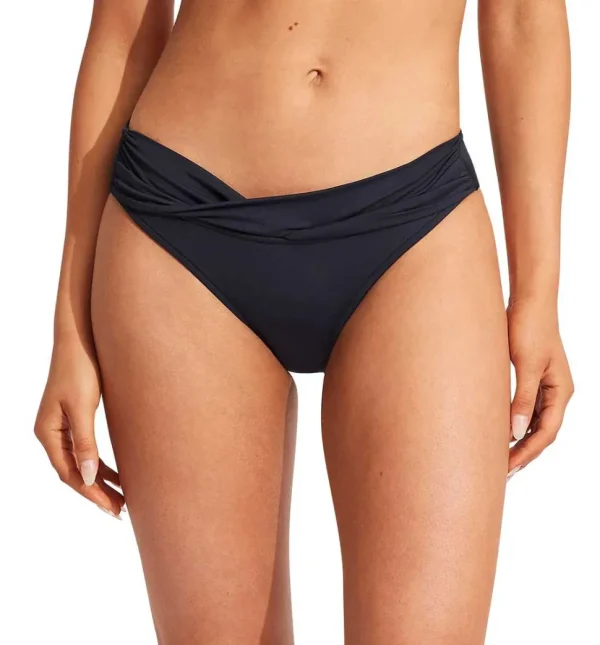 Seafolly: Solid Twist Band Hipster Pant