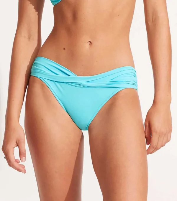 Seafolly: Solid Twist Band Hipster Pant