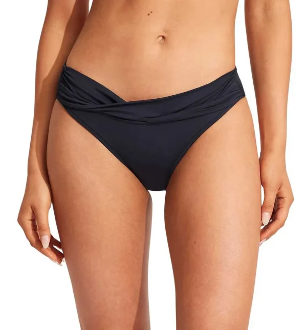 Seafolly: Solid Twist Band Hipster Pant