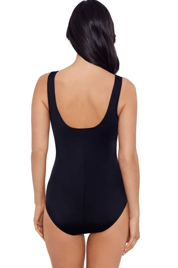Shapesolver Sport: One Piece Safety Shock Scoop Neckk Tank Swimsuit