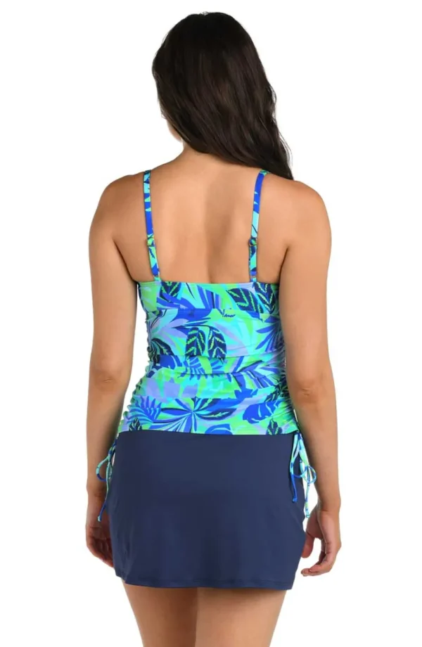 24th & Ocean: Aegean Tropics Side Shirred Tankini Top