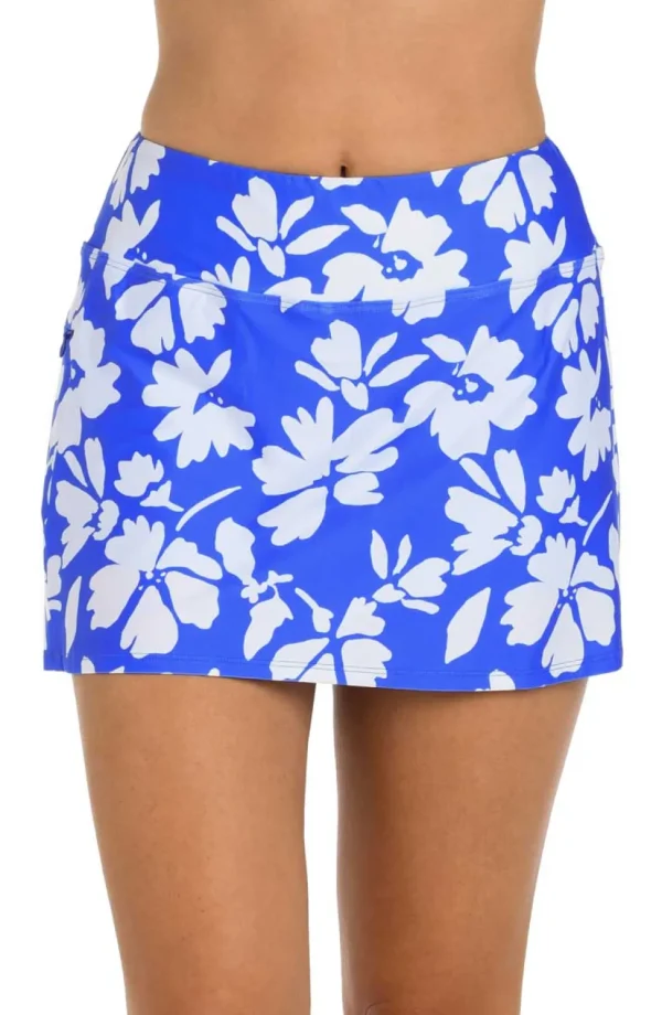 24th & Ocean: Marseille Floral Swim Skort Bottom