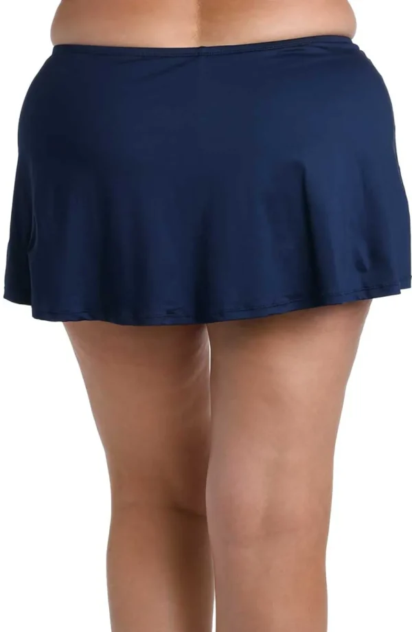24th & Ocean: Plus Size Solid Skirted Swim Bottom