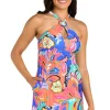 24th & Ocean: Prima Paisley High Neck Shift Dress