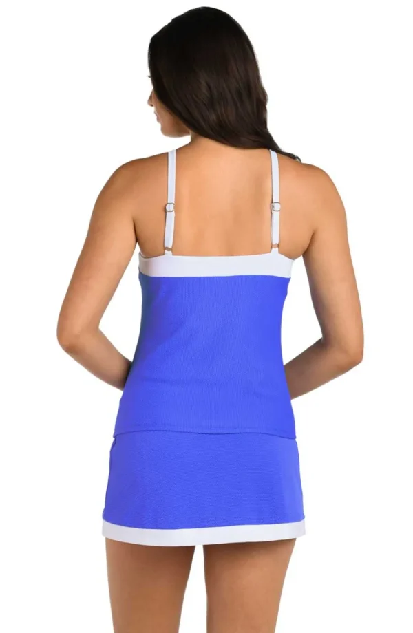 24th & Ocean: Santorini Block High Neck Tankini Top