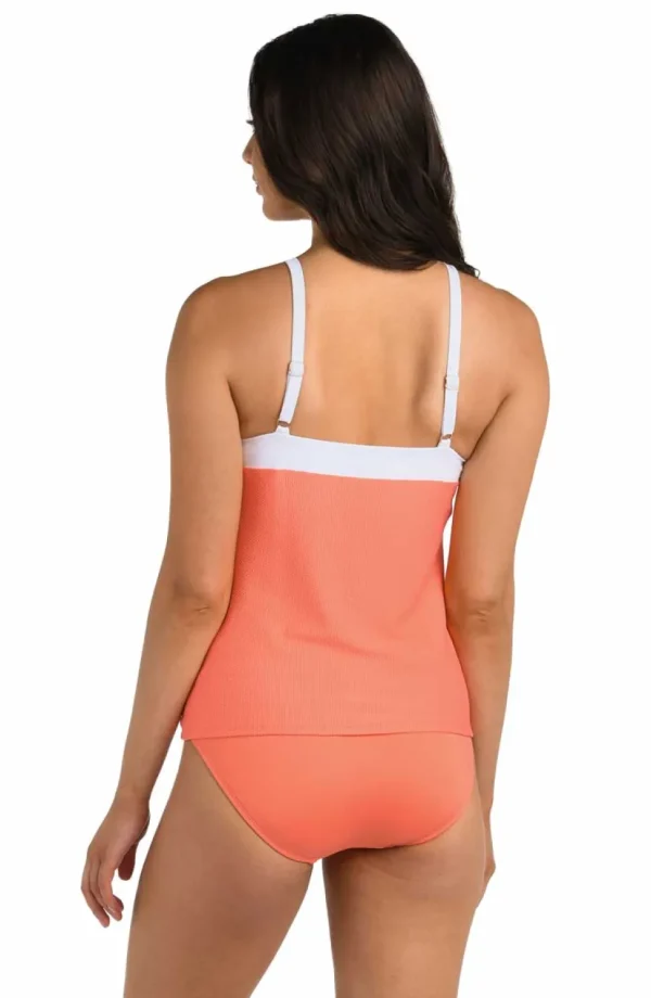 24th & Ocean: Santorini Block High Neck Tankini Top