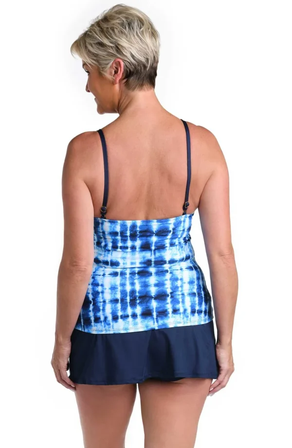 24th & Ocean: Sea's The Dye Cutout High Neck Tankini Top