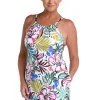 24th & Ocean: Sketched Flora Shift Dress Cover Up