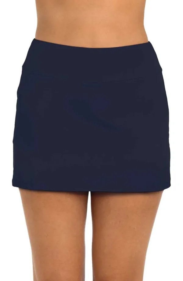 24th & Ocean: Solid High Waist Swim Skort