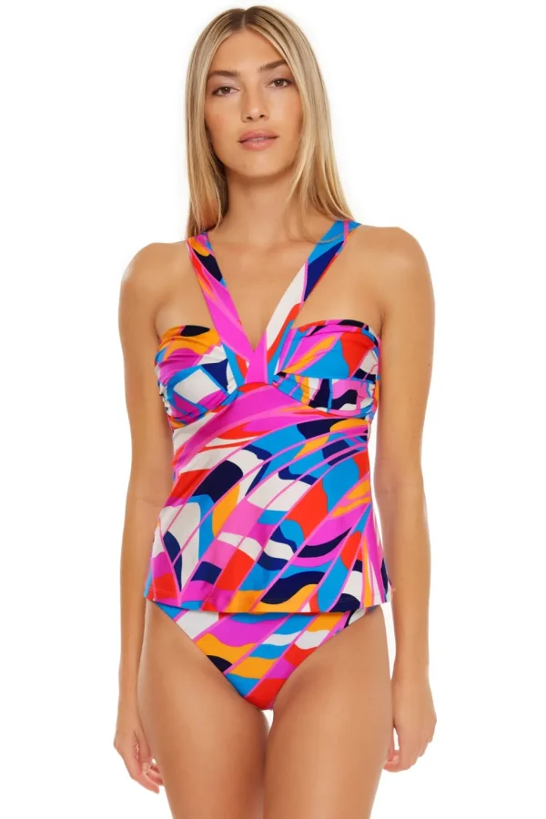 Trina Turk: Rio Convertible Bandeau Tankini Top