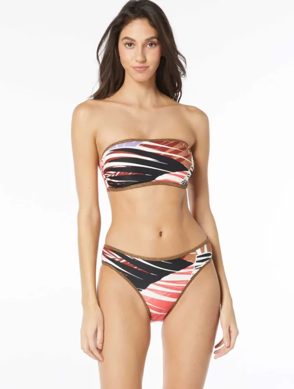 Vince Camuto: Riviera Palm Reversible Bandeau Bikini Top