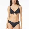 Vince Camuto: Solid Tie Front Underwire Bikini Top